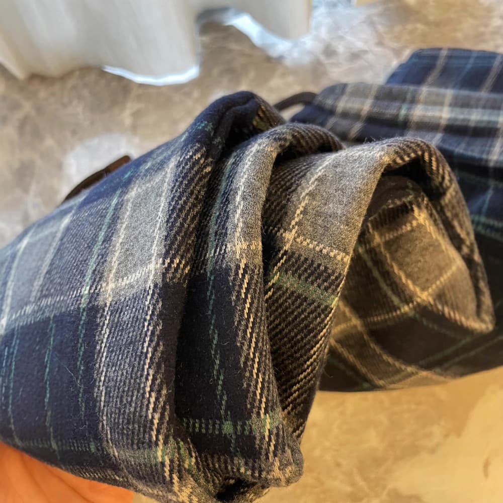 あったか裏起毛 チェックパンツ