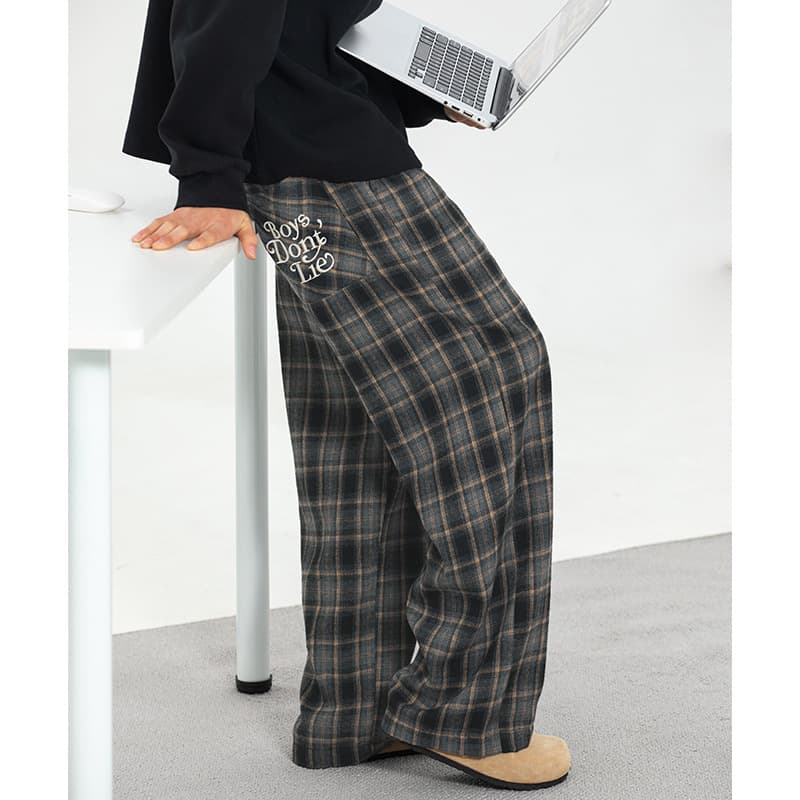 ゆるだぼストリート チェックパンツ